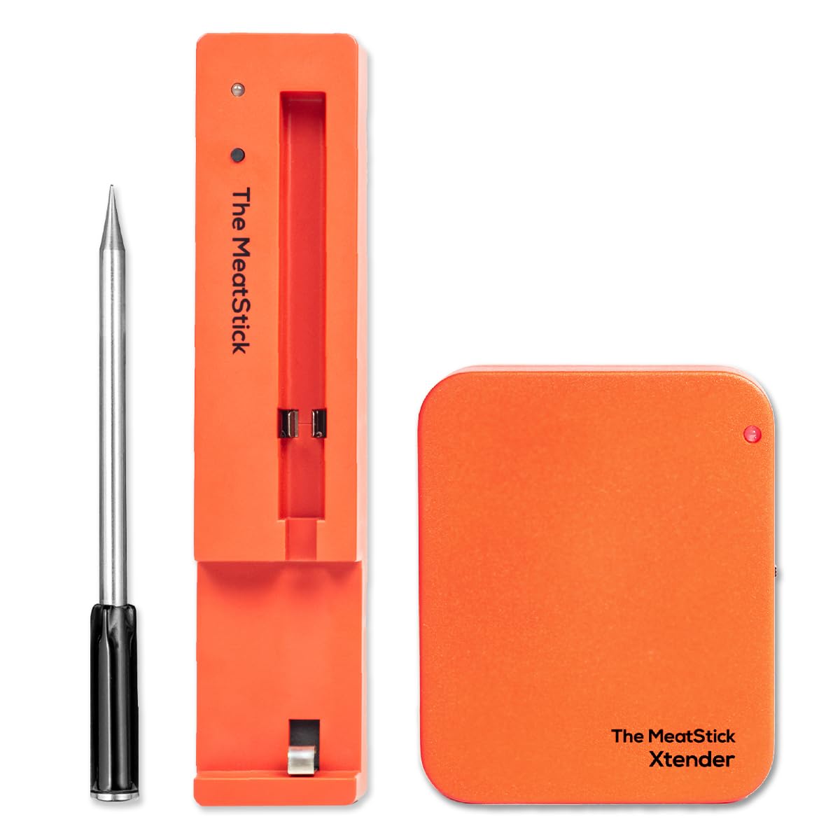 The MeatStick Xtender Set | Smart Wireless Meat Thermometer | 300ft Range Digital Food Probe with Bluetooth | for Smoking, Grilling, BBQ, Air Fryer, Deep Frying, Oven, SousVide, Rotisserie