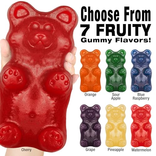 Giant 2LB Gummy Bear (Blue Raspberry) miniatura 4