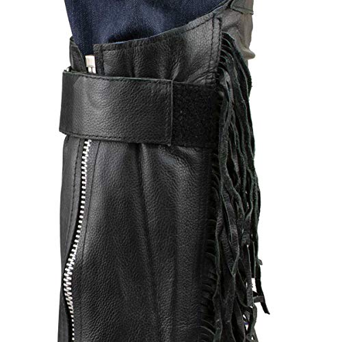 Image of Milwaukee Leather Premium Leather Motorcycle Riding Chaps for Women Bikers