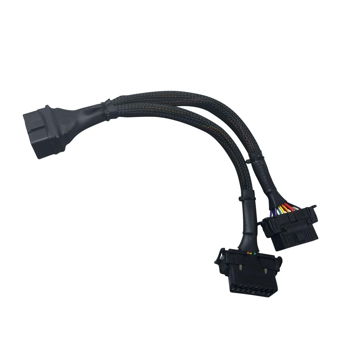 Buy AUTOOL OBD II 2 Splitter Cable OBD2 16 Pin Male 1 To 2 16Pin Female Adapter At Affordable Prices - Free Shipping, Real Reviews With Photos