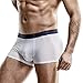 Innerternet Calzoncillos tipo bóxer deportivos para hombre, estilo retro, de algodón, sin agujeros, para hombre, {11} adecuados para deportes diarios al aire libre, Blanco, XXL