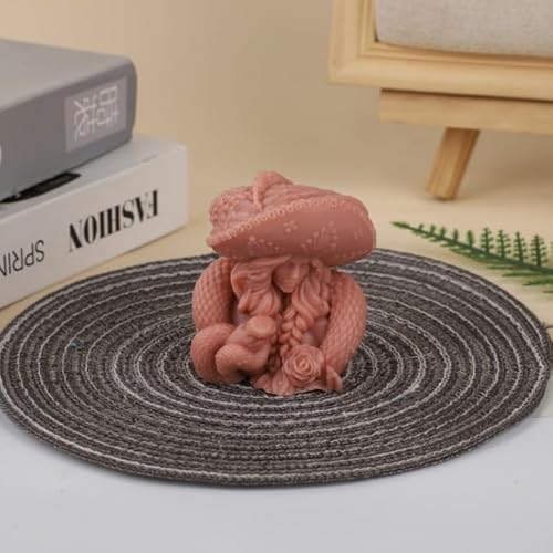 3D Candle Moulds for Candle Making, Sturdy Heavy Duty Plaster Resin Crafts Making Tool for Holiday G