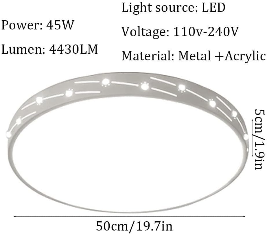 Chandelier, Modern LED Ceiling Light Round Ceiling Lamp, Modern Recessed Dimmable with Remote Control Fixture Unit for Living Room Dining Room Bedroom, White