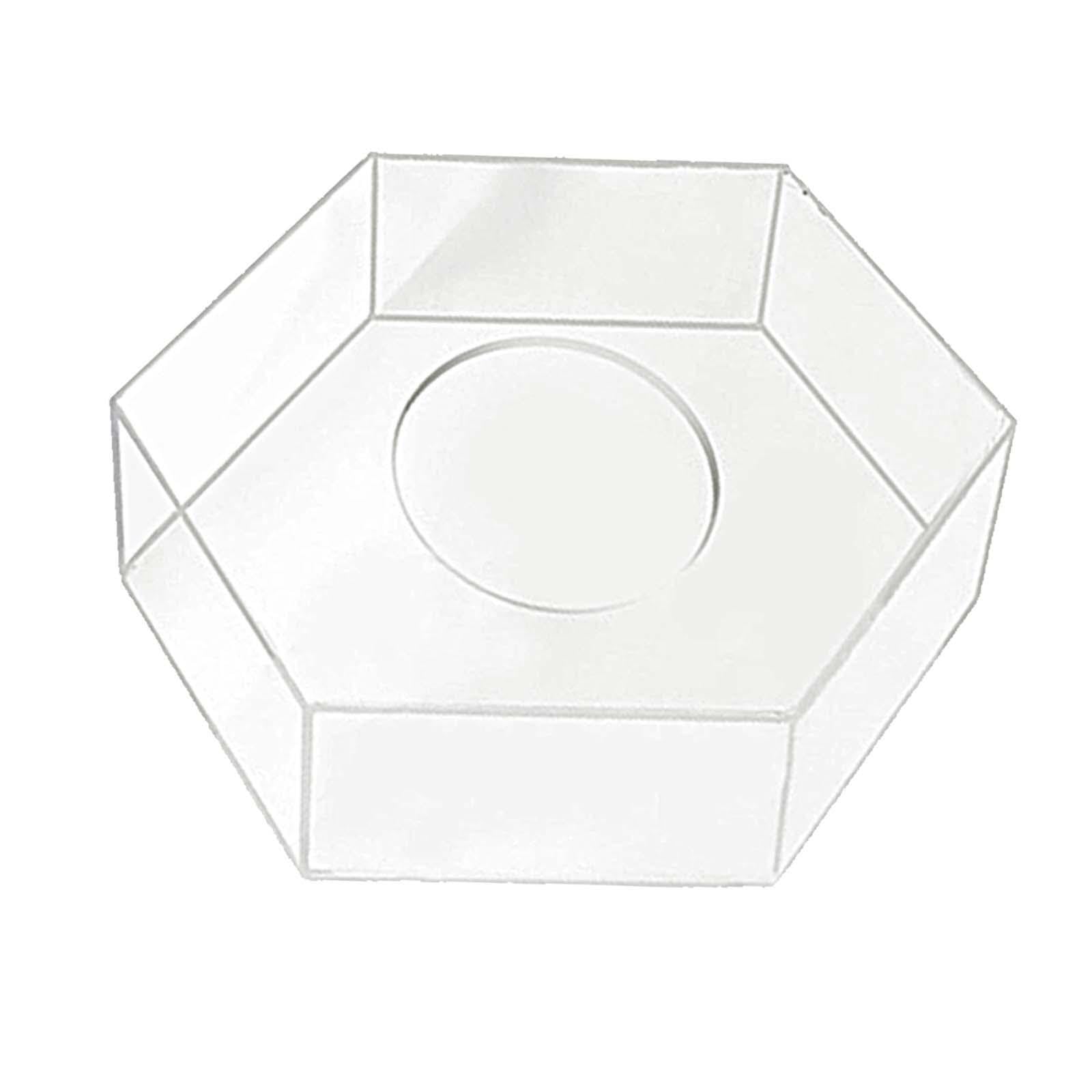 Présentoir à gâteaux flottant acrylique boîte transparente à remplir pour cake design