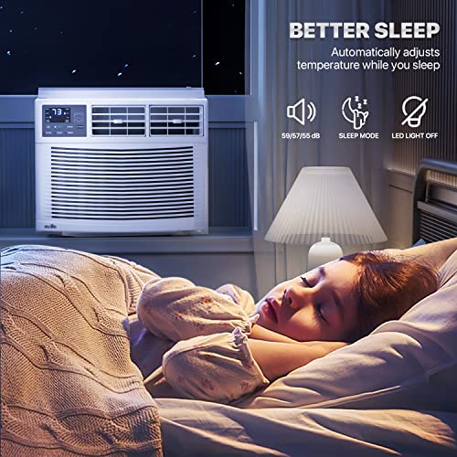 mollie-12000-BTU-Window-Mounted-Room-Air-Conditioner-Powerful-Indoor-AC-with-Multi-Speed-Mode-Programmable-Timer-Cool-up-to-450-SqFt mollie 12000 BTU Window Mounted Room Air Conditioner Powerful Indoor AC with Multi Speed Mode Programmable Timer Cool up to 450 SqFt