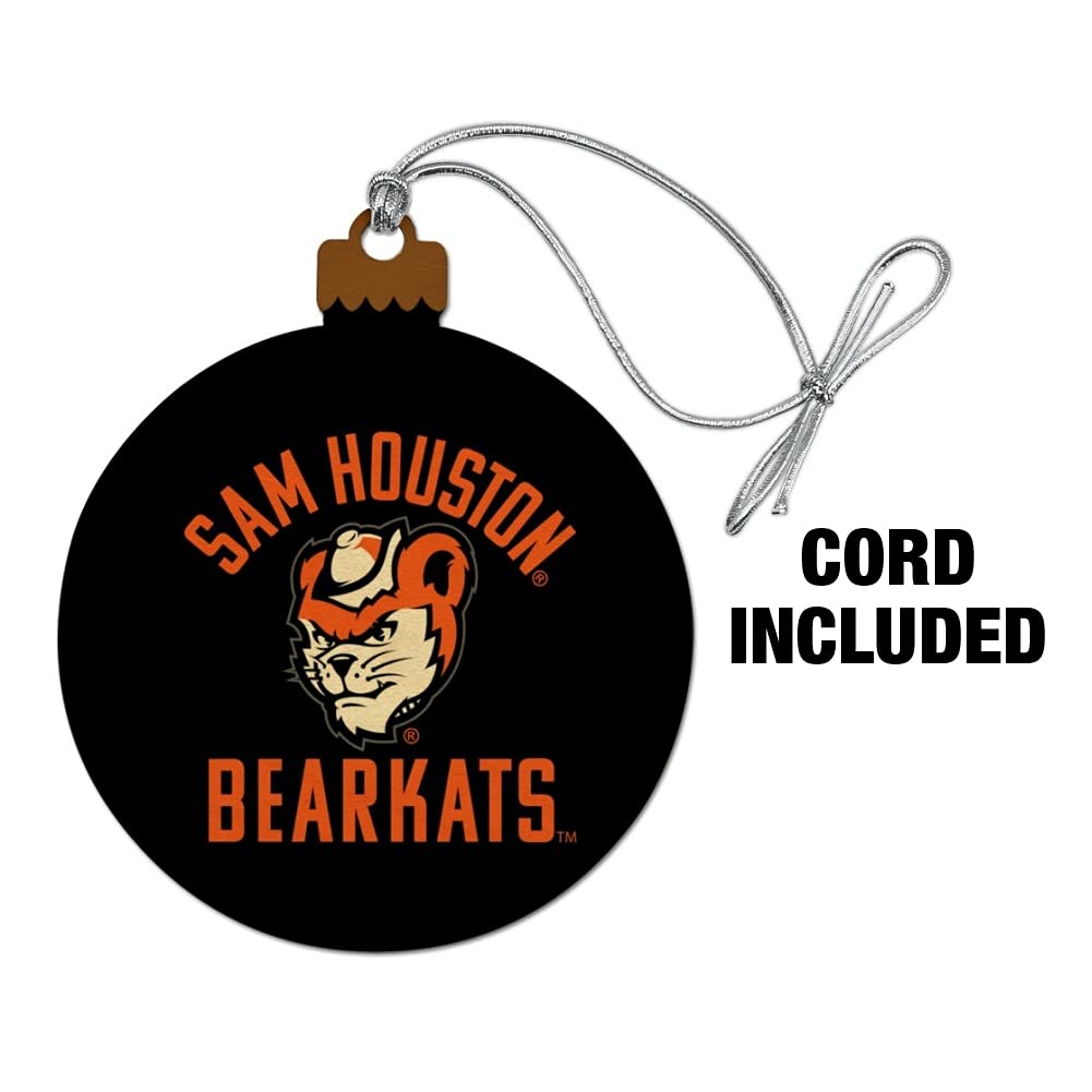 GRAPHICS & MORE Sam Houston State University Bearkats Wood Christmas Tree Holiday Ornament
