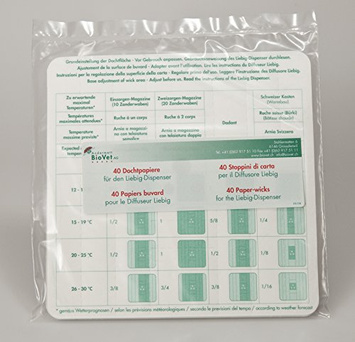 Dochtpapiere für Liebig Verdunster / Dispenser