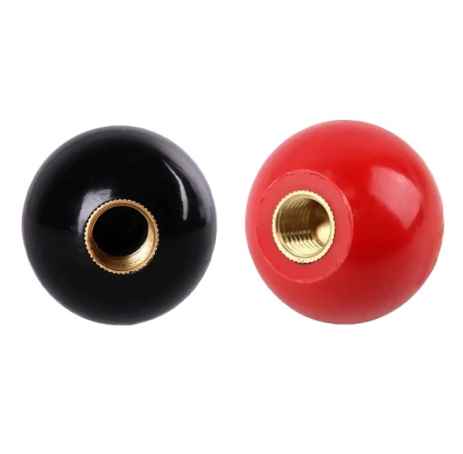 TARONIX Bakelite Round Ball Knob 2pcs Plastic M4/M5/M6/M8/M10/M12 M14/M16 Thread Ball Shaped Head Clamping Nuts Knob Black or Red(Red,M6x20)