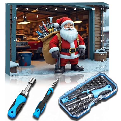 Werkzeug Adventskalender 2025 – 24 Überraschungen mit hochwertigem Zubehör für Werkzeugzubehör – Perfekt für Heimwerker und Profis, die Qualität und Vielfalt schätzen