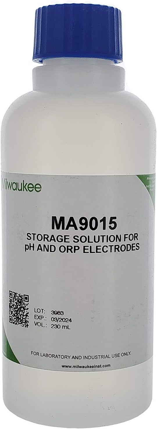 Milwaukee Instruments MA9015 Storage Solution for pH/ORP Electrode, 230 mL Volume