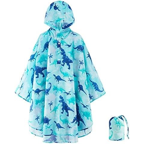 WAWSAM Lightweight Dinosaur Rain Poncho for Kids Cover