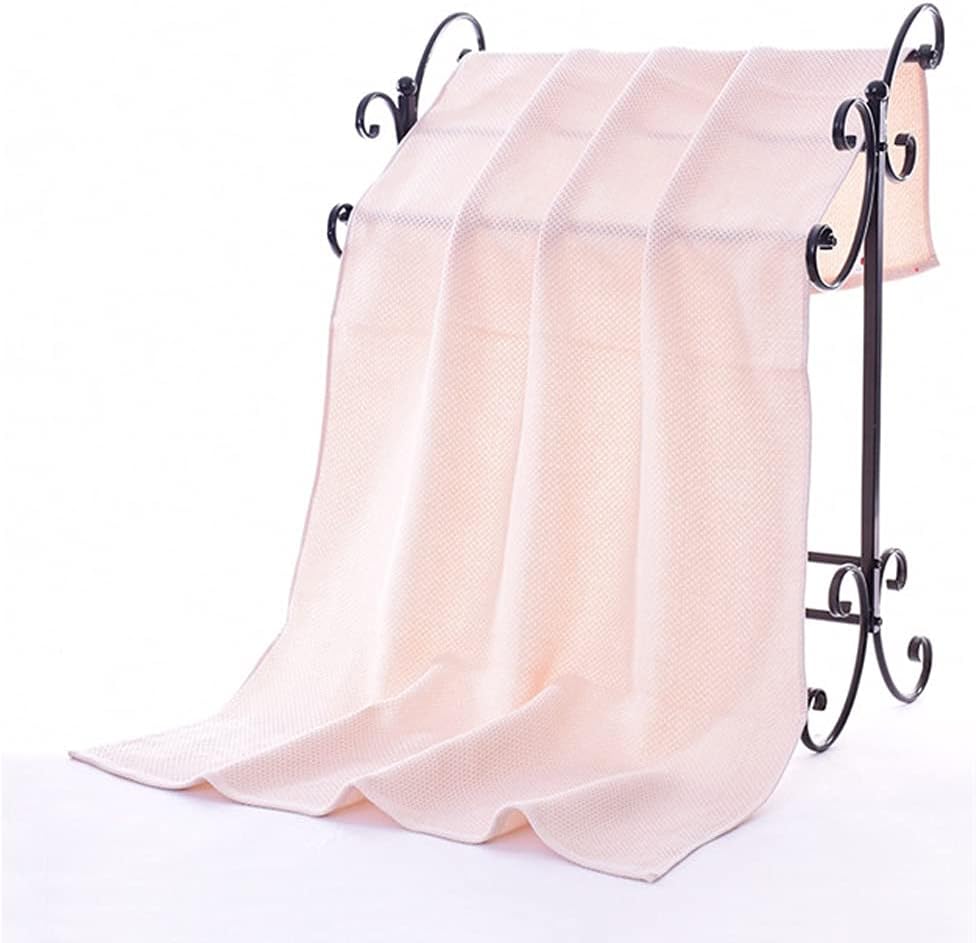 Quick-Dry Towel Plaid Bath Towels Cotton Soft Dry Towels Kitchen Absorbent Towels Solid Color(Black)