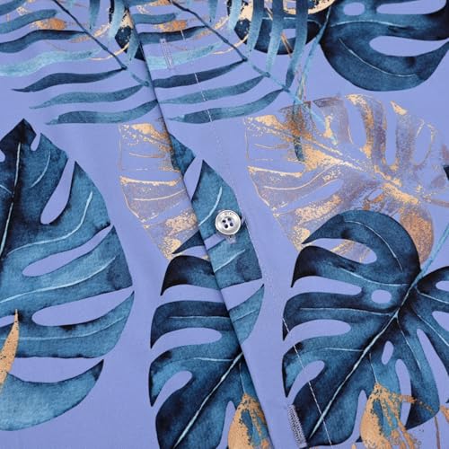 Image of Hawaiian Shirt for Men Tropical Shirts Summer Beach Button Down Short Sleeve Luau Aloha Floral Cruise Vacation Outfit 2026