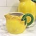 Tutti Decor Jarra pequeña de cerámica para limones, 10 cm, regalo de cumpleaños, color amarillo