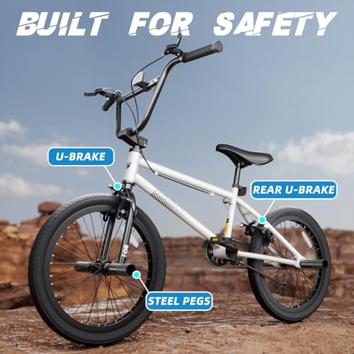 67i Boys BMX Bike 18/20 Inch Ages 8-12 Kids Bicycle with