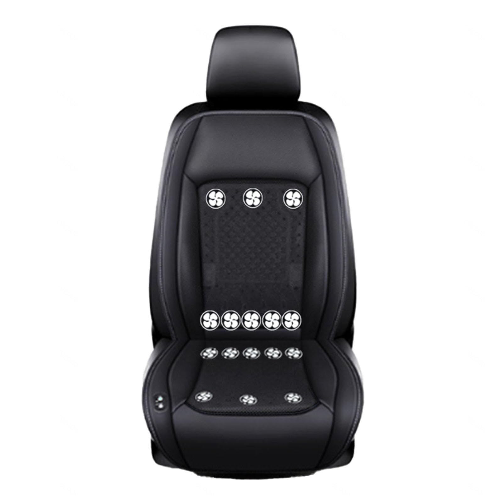 LRF-yxkj Ventilated Car Seat Cover 12V-24V 3 Cooling Air Speeds Ventilated Seat Cover for Car Suv Truck Universal Fit,Black-24V16Fan