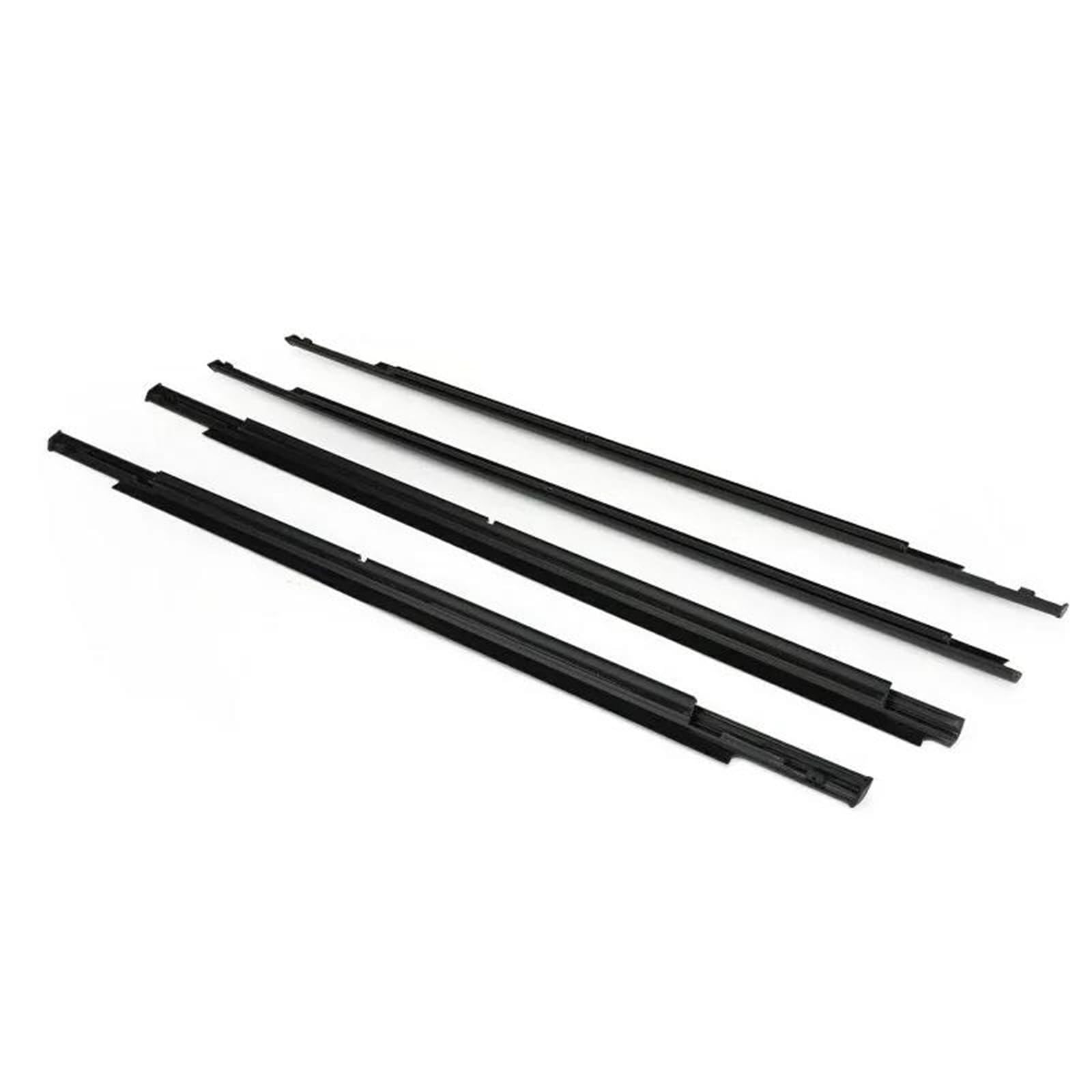 Atgcbcauf Black For Mitsubishi For Outlander 2013-2018 4Pcs/Set Car Window Weather Strip Weatherstrip Side Door Moulding Trim Seal Atgcbcauf(Black)