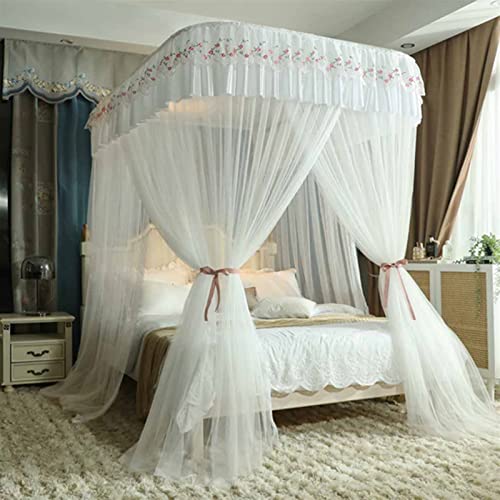 Mosquitera de verano con dosel protector para cama grande de matrimonio 4
