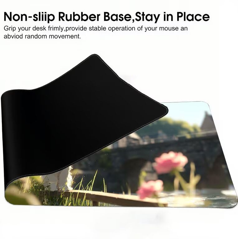 Tapis de souris imperméable géant pour une glisse fluide et précise