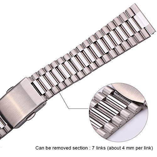 Gumowy pasek do zegarka, pasek do zegarka ze stali nierdzewnej, pasek do zegarka Bransoletka ze stali nierdzewnej 316L Watch Band Srebrne złoto Damskie paski do zegarków 12 mm 14 mm 16 mm 18 mm 20 mm