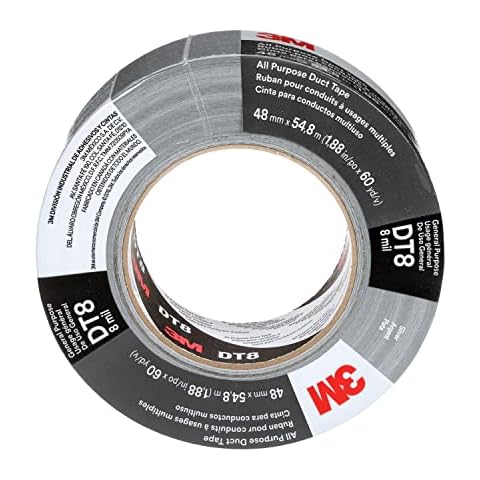 Ruban toilé 3M DT8, Argent Cover