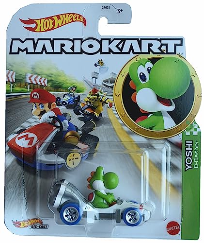 Hot Wheels Mario Kart Yoshi, B-Dasher miniatura 1