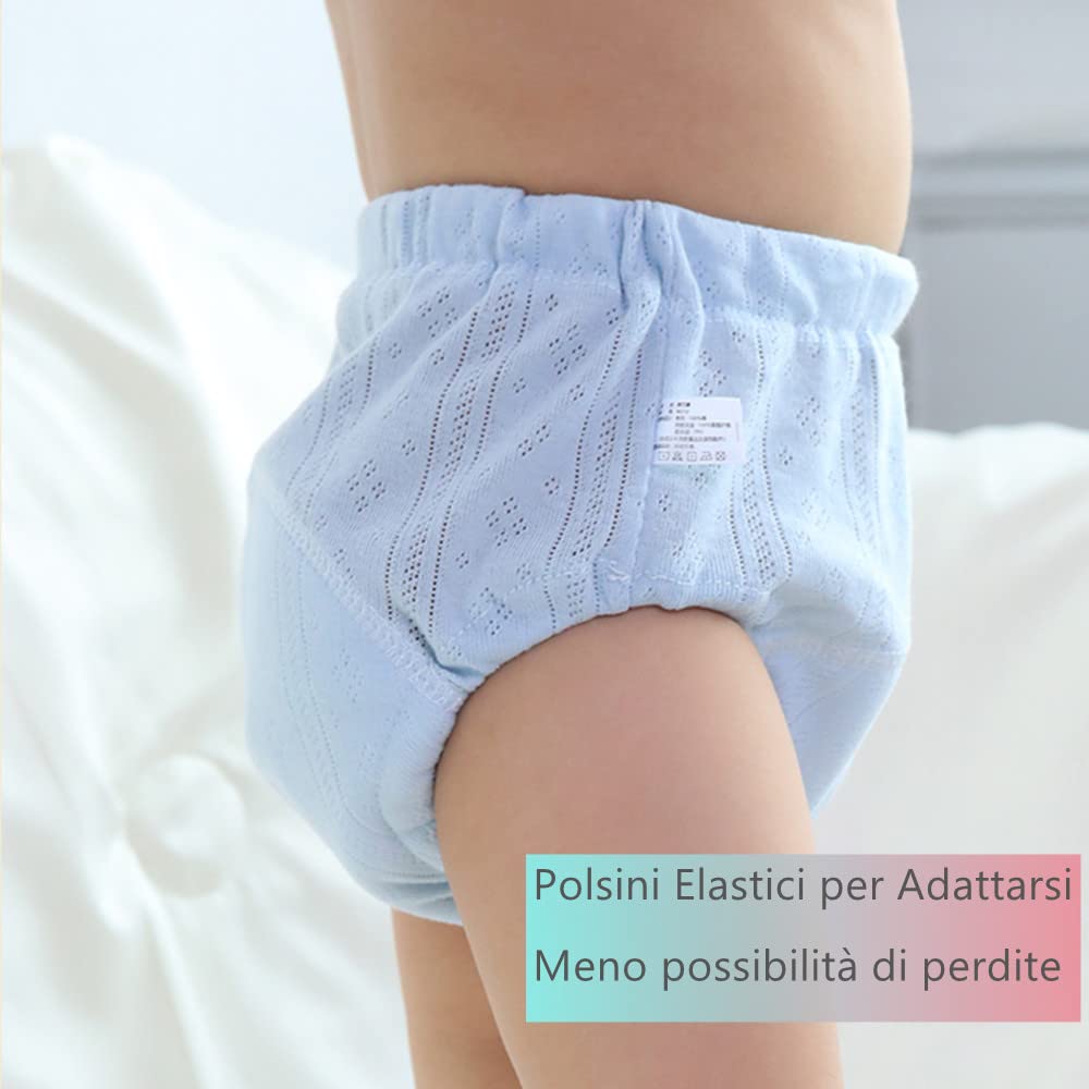 ElecMotive Confezione da 3 Mutandine di Apprendimento Rete Traspirante Mutande Spannolinamento Assorbenti Riutilizzabile