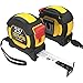 LEXIVON [2-Pack] 25Ft/7.5m DuaLock Tape Measure | 1-Inch Wide Blade with Nylon Coating, Matt Finish White & Yellow Dual Sided Rule Print | Ft/Inch/Fractions/Metric (LX-202)