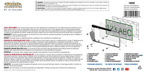 Cruiser Accessories 19509 Golf Club License Plate Frame, Chrome/Painted, Standard #TOP4