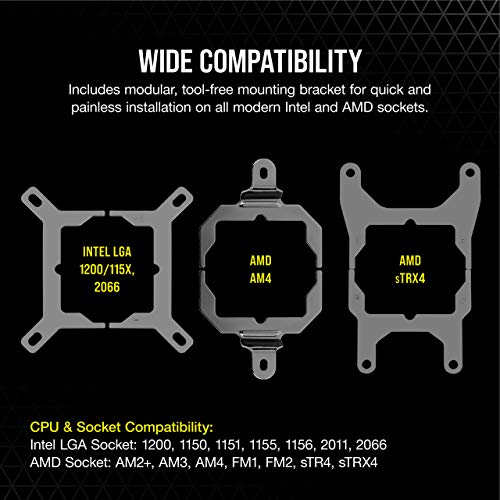 Corsair iCUE H115i ELITE CAPELLIX Liquid CPU Cooler (33 Extra Heldere CAPELLIX RGB-LEDs, Twee 140 mm ML RGB Series PWM… - Image 8