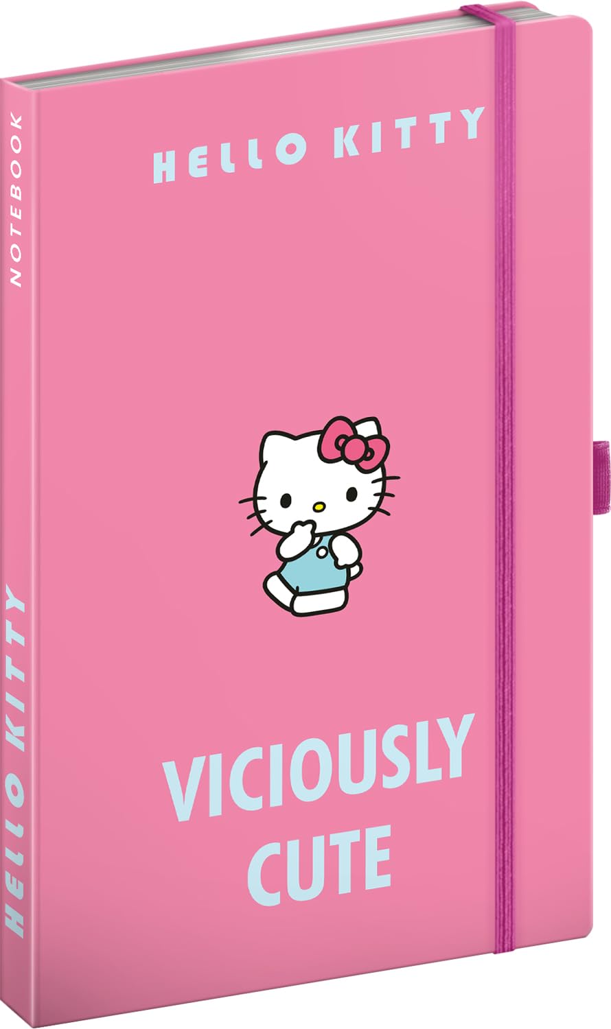 NOTIQUE A5 Ruled Notebook - Hardcover Journal Hello Kitty Kawaii Design — image 1