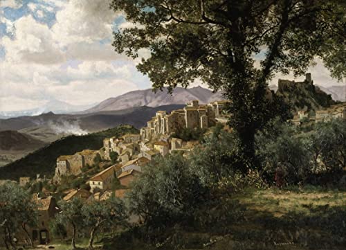 Affiches sur toile Olevano Albert Bierstadt SERENDIPITP 50x70 cm décoration murale paysage nature