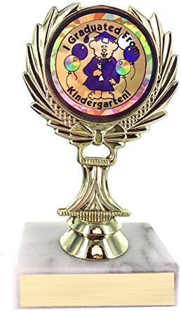 SHOP AWARDS AND GIFTS Trophy with Custom Plate, Engravable Customizable Personalized Student Award, 5-1/4 Inch