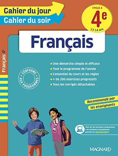 Cahier du jour/Cahier du soir Français 4e - Nouveau programme 2016