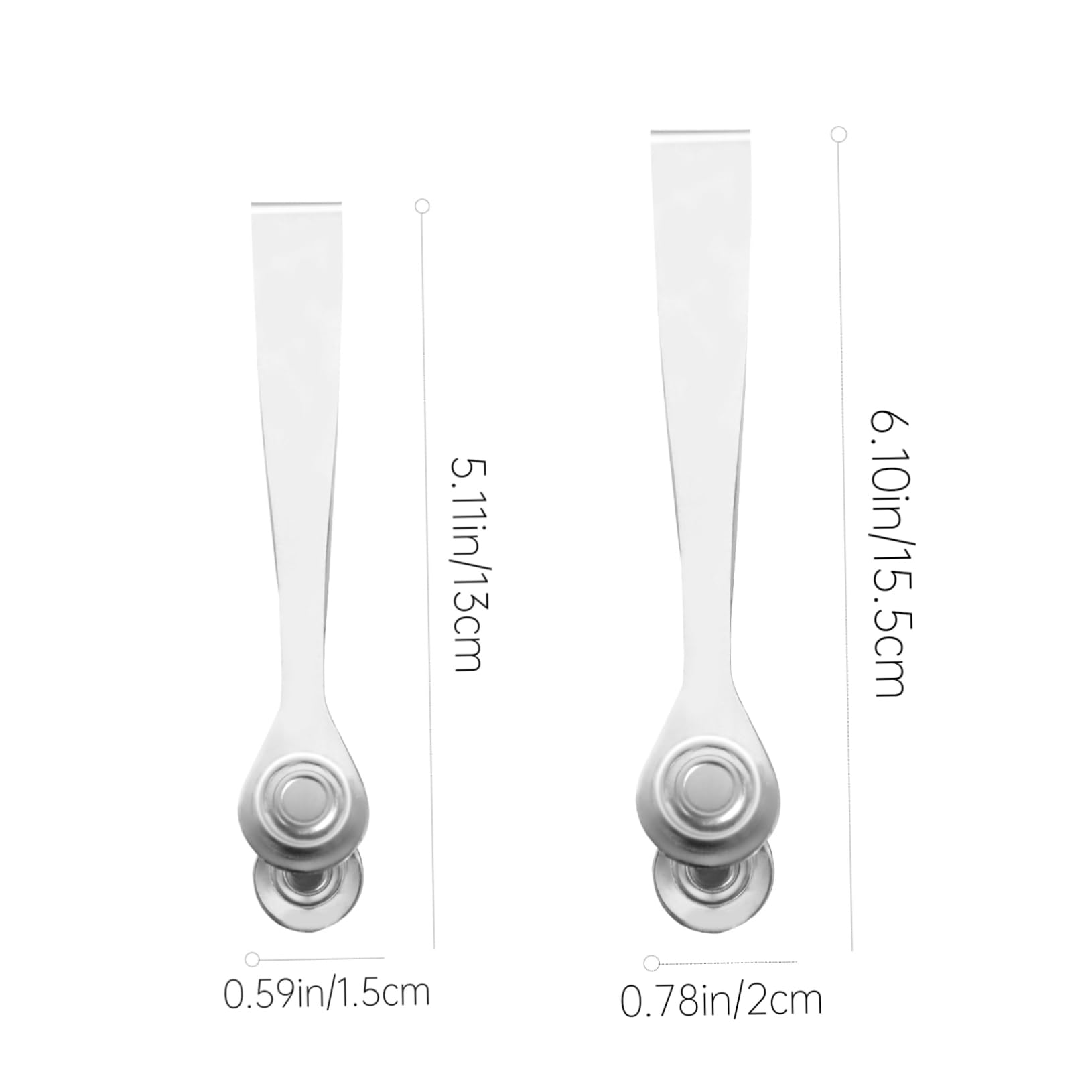 SOLUSTRE Practical 6 Piece Food Tongs Stainless Steel Snail Tong for Home Restaurant Use