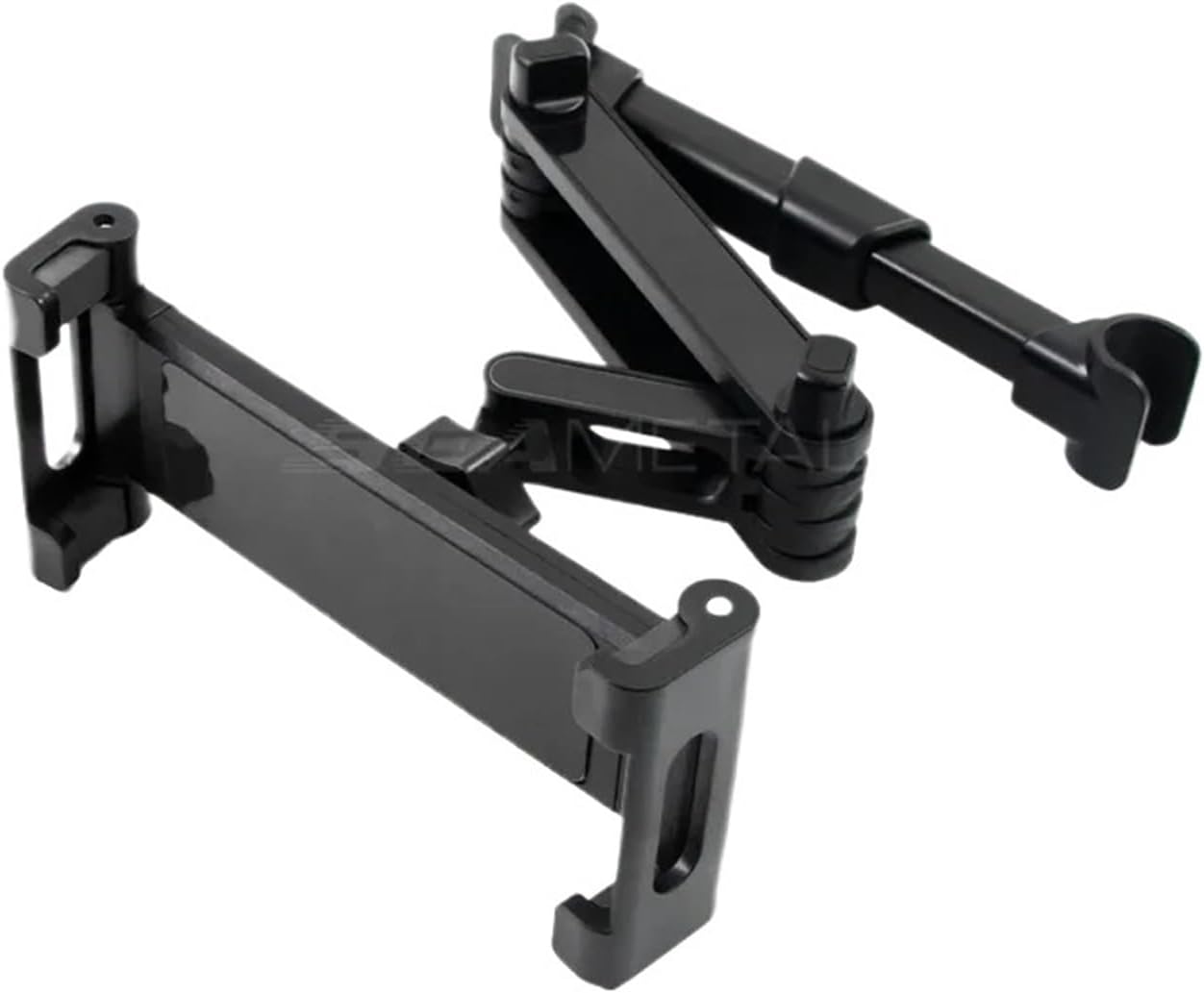 Car Headrest Tablet Holder 360° Rotatable Adjustable Stretchable Mount Compatible with All Fit for Smart Devices(Black)