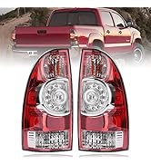 Tail Light Rear Lamp Compatible With 2005-2015 Toyota Tacoma Pickup Driver and Passenger Side LED...