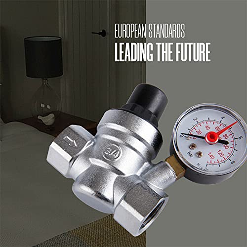 Riduttore Pressione Acqua 3/4" Ottone Con Manometro | Valvola Regolatrice DN20 | Per Casa E Industria - Foto 6