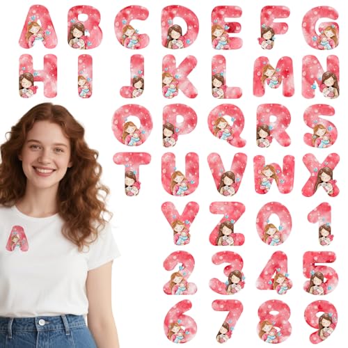 CHNVICK Iron On Transfer Decals, 36 Sheets Mother's Day Flower...