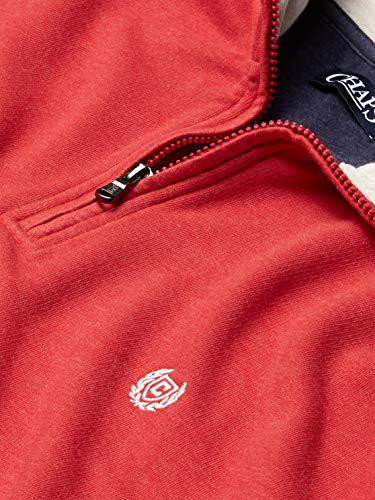 Chaps Men's Classic Fit Textured Quarter Zip Sweater2