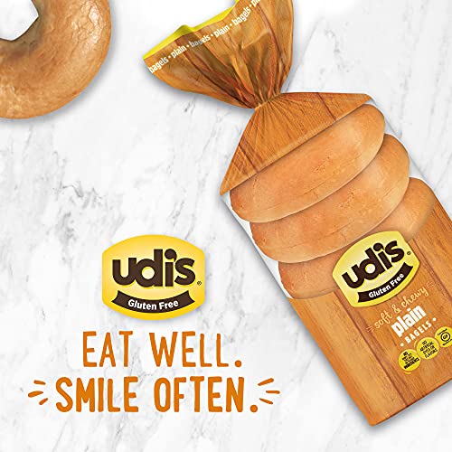 Udi's Gluten Free Plain Bagels, Frozen, 13.9 Oz. #TOP2