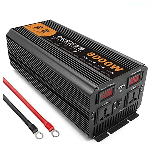 New Pure Sine Wave Power Inverter 3200W 4000W 5000W 6000W 8000W 9000W 12000W 15000W Peak DC 12V/24V to AC 240V Sine Wave Converter with Dual AC outlets for USB Port 12V-5000W (12v 8000W)
