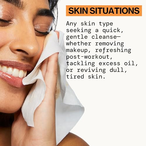 image for Pacifica Makeup Remover Face Wipes - Daily Facial Cleansing & Exfoliat