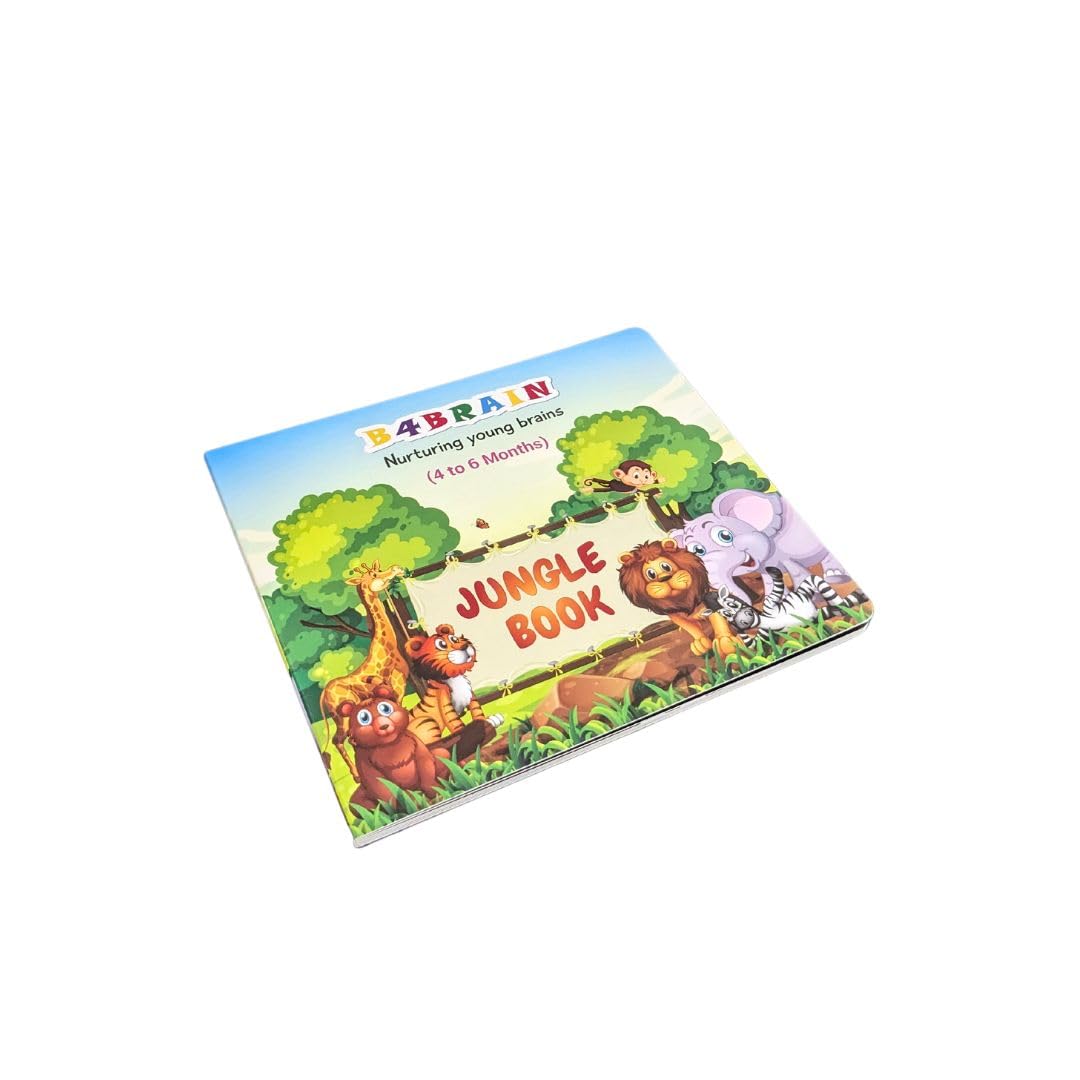 B4BRAIN Jungle Book for Babies – Fun & Educational Interactive Storybook for Early Learning (0-3 Years) | Board Card Non Tearable | Eco Friendly (B0C6RC75GK) Amazon Price History, Amazon Price Tracker