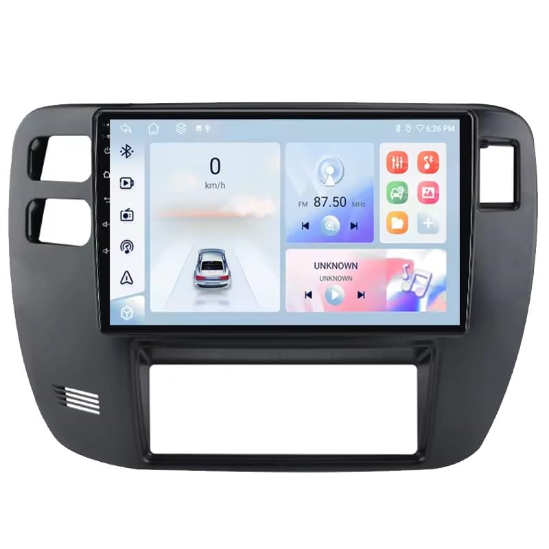 Android 16.0 Radio Coche con Pantalla Táctil 9 Pulgadas para Nissan Patrol 1997-2005 Navegación GPS Control del Volante 4G WiFi FM Am RDS Mandos Volante Bluetooth