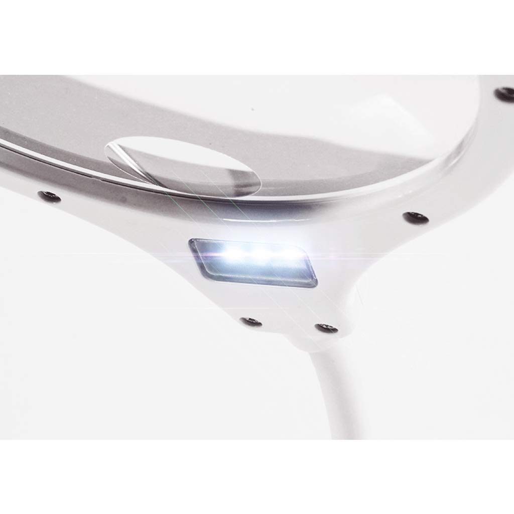 Lente D'Ingrandimento Da Tavolo Con Clip Ricarica Usb Con Luci A Led Alta Lettura Per Ufficio Per Studenti Per Bambini Anziani Lampada Per Telefono Cellulare Per Riparazione Di Pulizia Elettronica