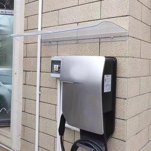 Auvent extérieur polycarbonate transparent durable pour porte 40x130 - 4