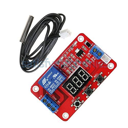 Relays DC 12V Temperature Display Module Sensor Relay Switch Control 20 to 100℃ New