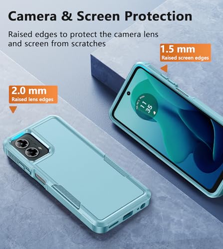 Image of FNTCASE for Motorola Moto G-5G-2024 Case: Dual Layer Shockproof Protective Cell Phone Cover | Military Grade Drop Proof Protection | Hybrid Matte Textured Rugged Hard Cases, 6.6inch