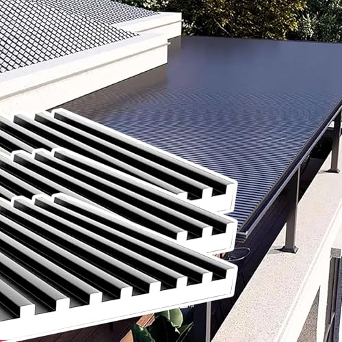 Panneaux de toiture ondulés isolés et anti-UV pour couverture tous temps de terrasse